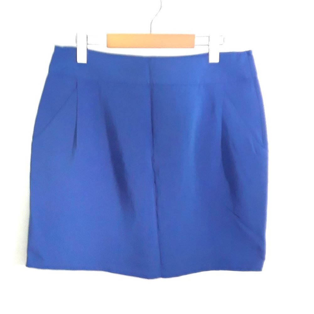 H&M Royal Blue Mini Skirt Ladies Size 14